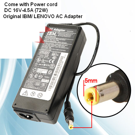 AC Power Adapter 16V 4.5A for IBM Thinkpad T20 T22 T23 T40 T41